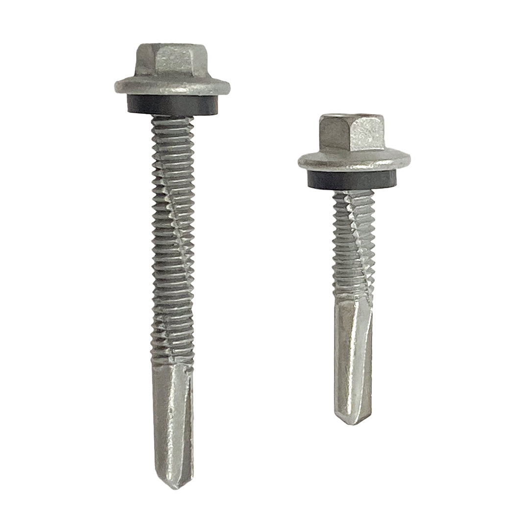 12g-24 x 50mm Series 500 Tek Screw Hex No 5 Extended Point with NEO Seal Galvanised