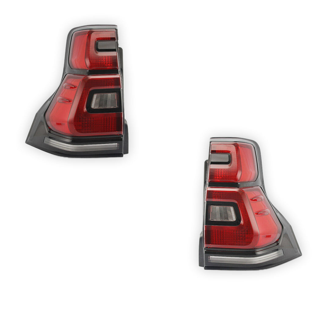Toyota LandCruiser Prado 150 Series (2010 - 2017) Sequential Smoked Tail Lights LH + RH