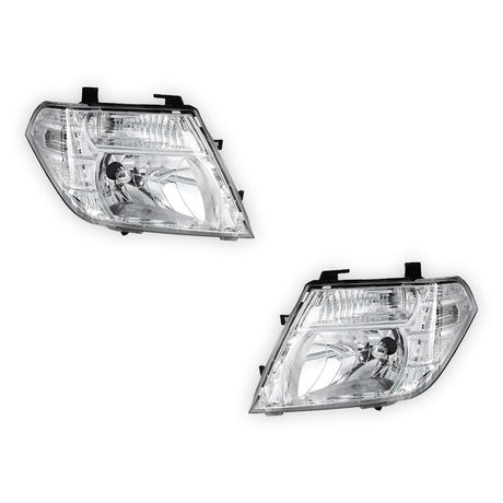 Nissan Navara D40 (2005 - 2015) Clear / Amber Headlights LH + RH