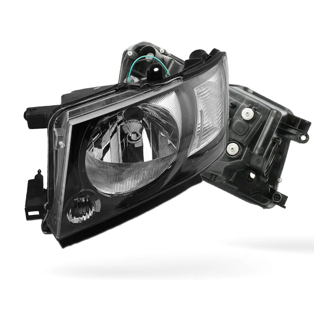 Nissan Patrol / Safari GU Y61 Wagon & Ute (2004 - 2015) Black Headlights LH + RH