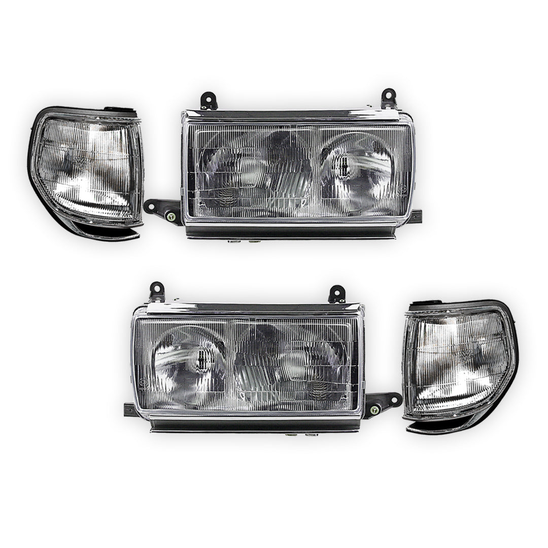 Toyota LandCruiser 80 Series Sahara (1990 - 1998) Headlights & Corner Lights LH + RH