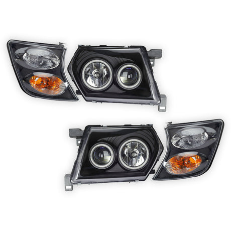 Nissan Patrol / Safari GU Y61 (1997 - 2007) Halo Angel Eyes Headlights LH + RH