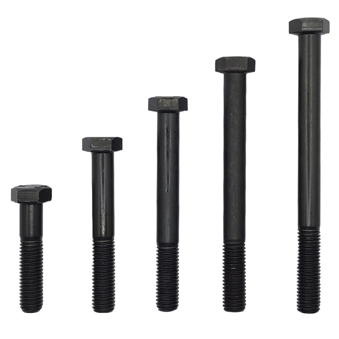 M8 x 35mm 1.25p Metric Coarse Hex Bolt High Tensile Class 8.8 Black DMS Fasteners