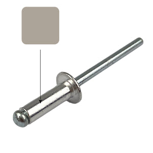 Dune AS4-3 Rivet Dome Pop Blind (3.2mm x 8mm) Aluminium Steel