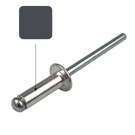 Ironstone AS4-3 Rivet Dome Pop Blind (3.2mm x 8mm) Aluminium Steel