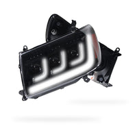 Toyota LandCruiser FZJ100 / UZJ100 (2006 - 2007) LED DRL Chrome Projector Headlights LH + RH