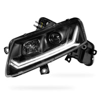 Audi A6 C6 (2004 - 2011) Sequential Black LED DRL Projector Headlights LH + RH