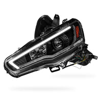 Mitsubishi Lancer Evo 10 (2007 - 2017) Xenon / HID Model LED DRL Projector Headlights LH + RH