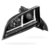 Audi TT 8J (2006 - 2014) Xenon Model Black 3D DRL LED Projector Headlights LH + RH