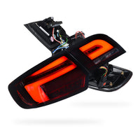 Audi A3 8P (2009 - 2013) Smoke Red Sequential Full 3D LED Stripe Tail Lights LH + RH