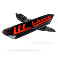 Toyota Camry XV70 (2018 - 2024) JDM Smoked Black Sequential 3D LED Stripe Bar Tail Lights LH + RH