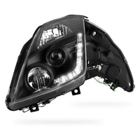 Nissan 350Z Z33 Series 2 (2006 - 2008) JDM Black LED DRL Projector Headlights LH + RH