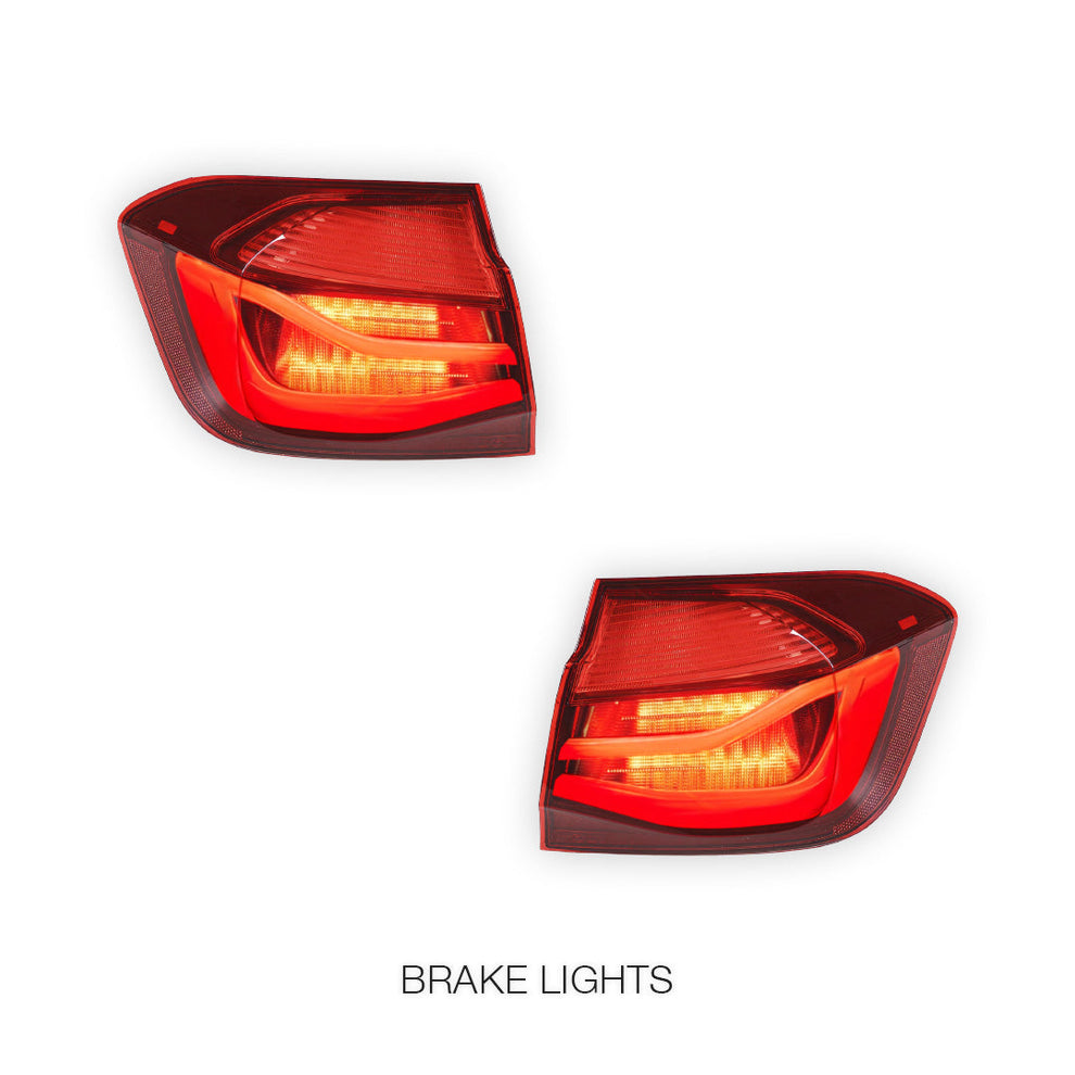 BMW 3 Series F30 / F80 (2016 - 2018) Black Line LED Outer Tail Lights ...