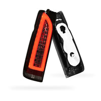 Toyota HiAce H200 (2005 - 2018) Smoked Black Full 3D LED Stripe Tail Lights LH + RH