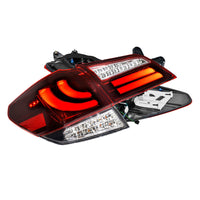 Subaru Liberty BM GEN 5 (2009 - 2014) Crystal-Eye Clear Red Sequential Full LED Tail Lights LH + RH