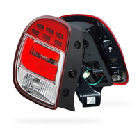 Nissan Micra K13 (2010 - 2014) Clear Red 3D LED Stripe Tail Lights LH + RH
