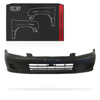 Honda Civic EK / EJ / EM (1999 - 2000) Black Front Bumper Cover