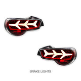 Toyota 86 GT86 (2012 - 2020) Lambo Style Sequential Smoked Tail Lights LH + RH