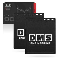DMS Universal 30cm x 35cm Black Heavy Duty Mud Flaps