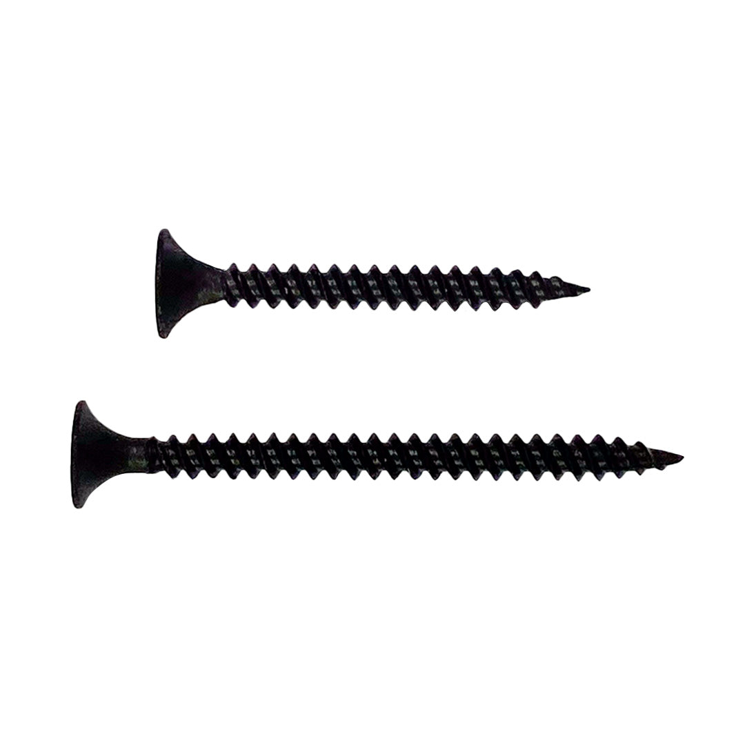 6g x 25mm Drywall Screw Phillips Bugle Head Self Tapping Black