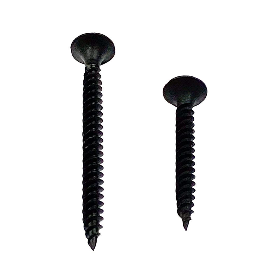 6g x 25mm Drywall Screw Phillips Bugle Head Self Tapping Black