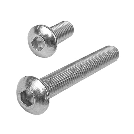 1/4" x 3" Imperial Button Head Socket Screw Allen G304 Stainless Steel