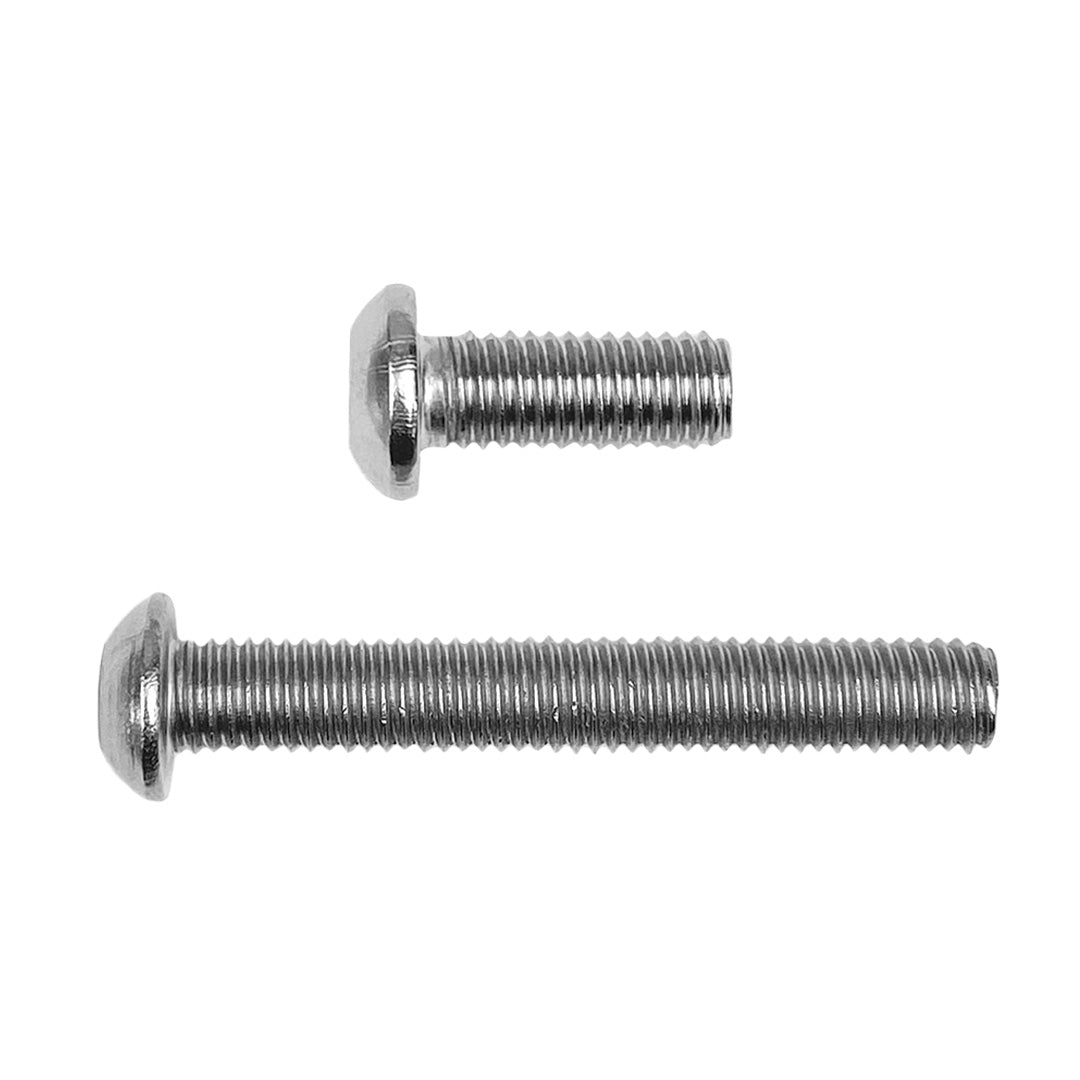 1/4" x 1" Imperial Button Head Socket Screw Allen G304 Stainless Steel