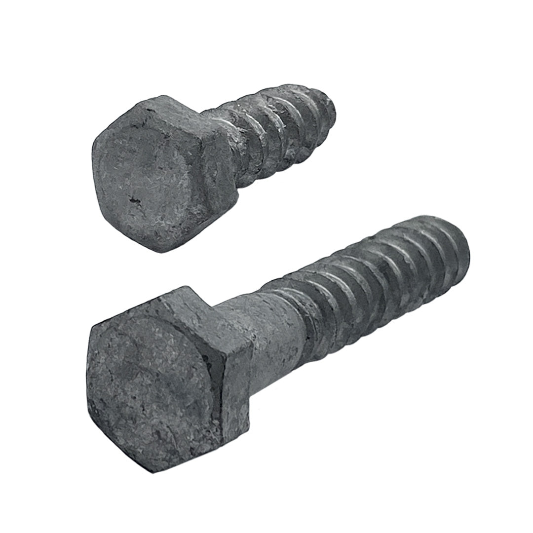 M6 x 100mm Metric Coarse Hex Coach Screw Class 4.6 Galvanised