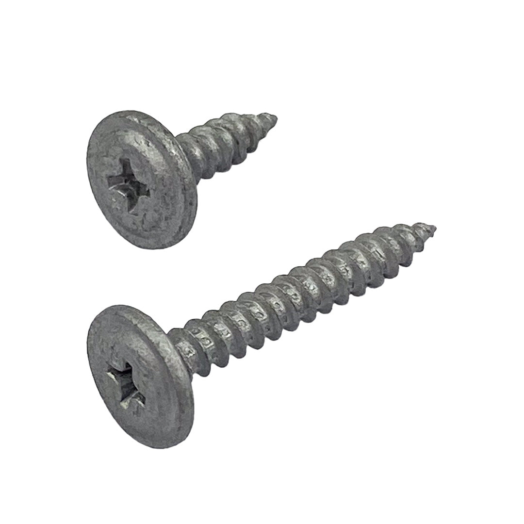 8g-15 x 25mm Button Stitching Screw Needle Point Phillips Galvanised