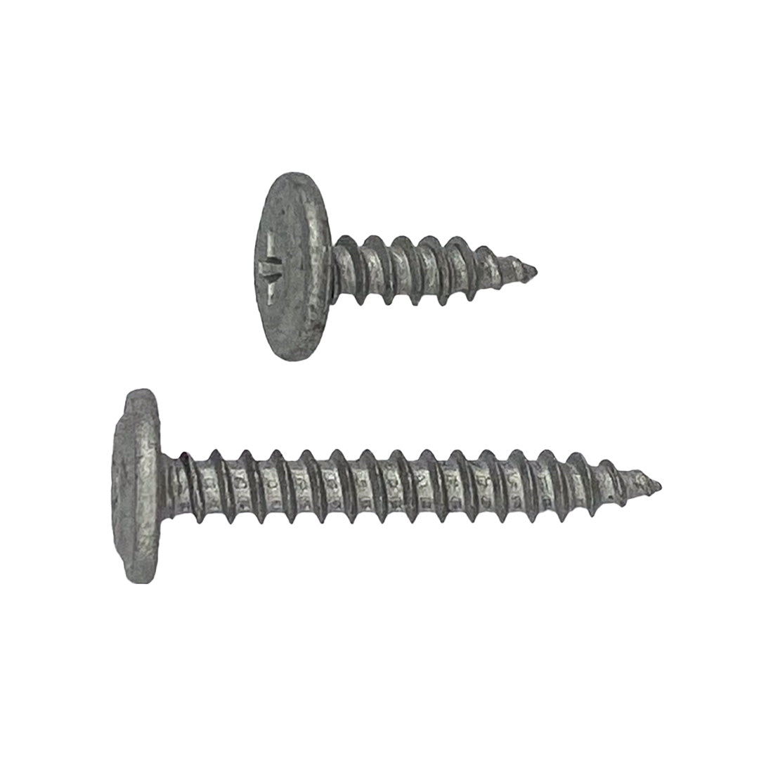 8g-15 x 25mm Button Stitching Screw Needle Point Phillips Galvanised