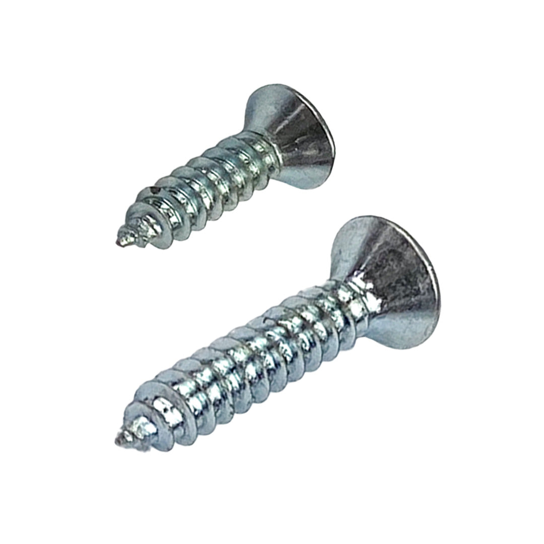 8g x 25mm Countersunk Self Tapping Screw Phillips Zinc Plated