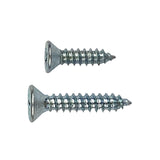 12g x 16mm Countersunk Self Tapping Screw Phillips Zinc Plated