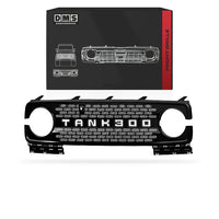 GWM Tank 300 P01 (2023 - 2025) Front Grille + LED Lights & Emblem