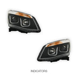 Isuzu D-MAX (2012 - 2016) Black Eagle U-Shape Halo Angel Eyes Headlights LH + RH