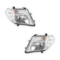 Nissan Navara D40 (2005 - 2015) Clear / Amber OEM Style Headlights LH + RH