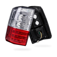 Nissan Patrol GQ (1988 - 1997) Clear and Red LED OEM Style Tail Lights LH + RH