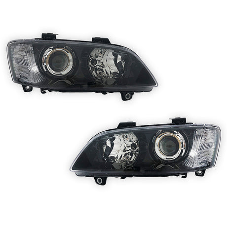 Holden Commodore VE Series 2 (2010 - 2013) BLACK Series Projector Headlights LH + RH