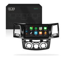 Toyota Hilux N70 (2005 - 2015) 9" 13.3" Wireless Android 15 Head Unit for Apple CarPlay / Android Auto Circular Knob AC Panel