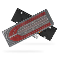 Toyota LandCruiser Series 70 / 75 / 78 / 79 (1994 - 2018) Smoked LED OEM Style Tail Lights LH + RH