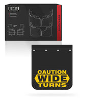 Universal 610mm x 610mm Truck Wide Turns Mud Flaps