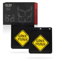 Universal Heavy Duty 4WD Ute & Trailer Gone Fishin' Mud Flaps
