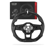 Volkswagen Scirocco 1S (2015 - 2020) Carbon Leather White Stitching / White Line Steering Wheel