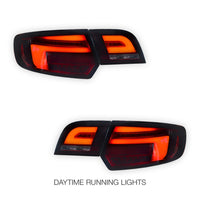 Audi A3 8P (2005 - 2008) Smoke Red Sequential 3D LED Stripe Tail Lights LH + RH