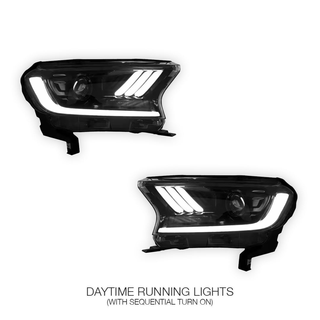 Ford Ranger PX MK2 MK3 (2015 - 2021) Sequential Indicator "ORION" Headlights LH + RH