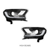 Ford Ranger PX MK2 MK3 (2015 - 2021) Sequential Indicator "ORION" Headlights LH + RH