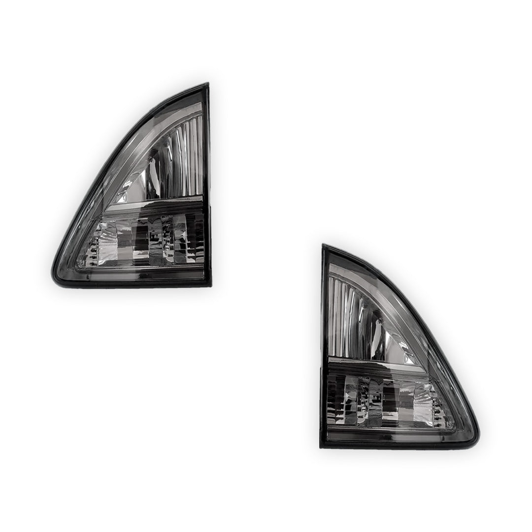 Pair Smoked Rear Tail Lights For BMW X5 E53 (2000-2006) - Halogen, Red/Clear Lens