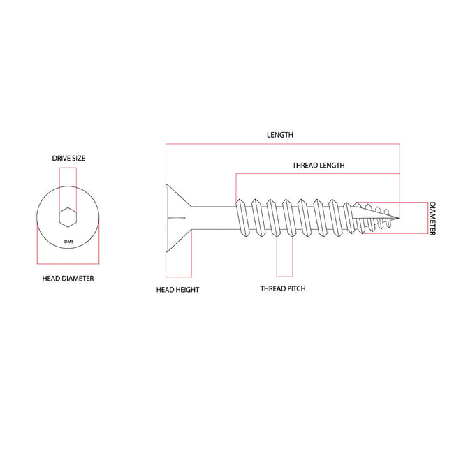 14g-10 x 100mm Bugle Batten Screw T17 (Type 17) Hex Drive Self Drillin ...