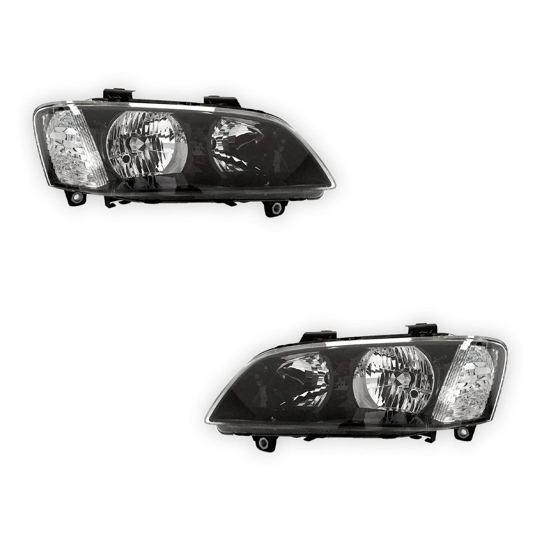 Holden Commodore VE Series II (2010 - 2013) Black Headlights LH + RH