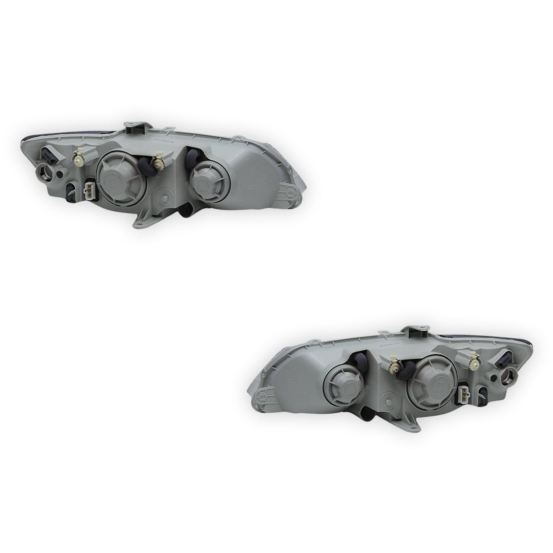 Black Headlight Pair (LH+RH) For Holden Commodore VX VU 2000-2002 SS – Aftermarket