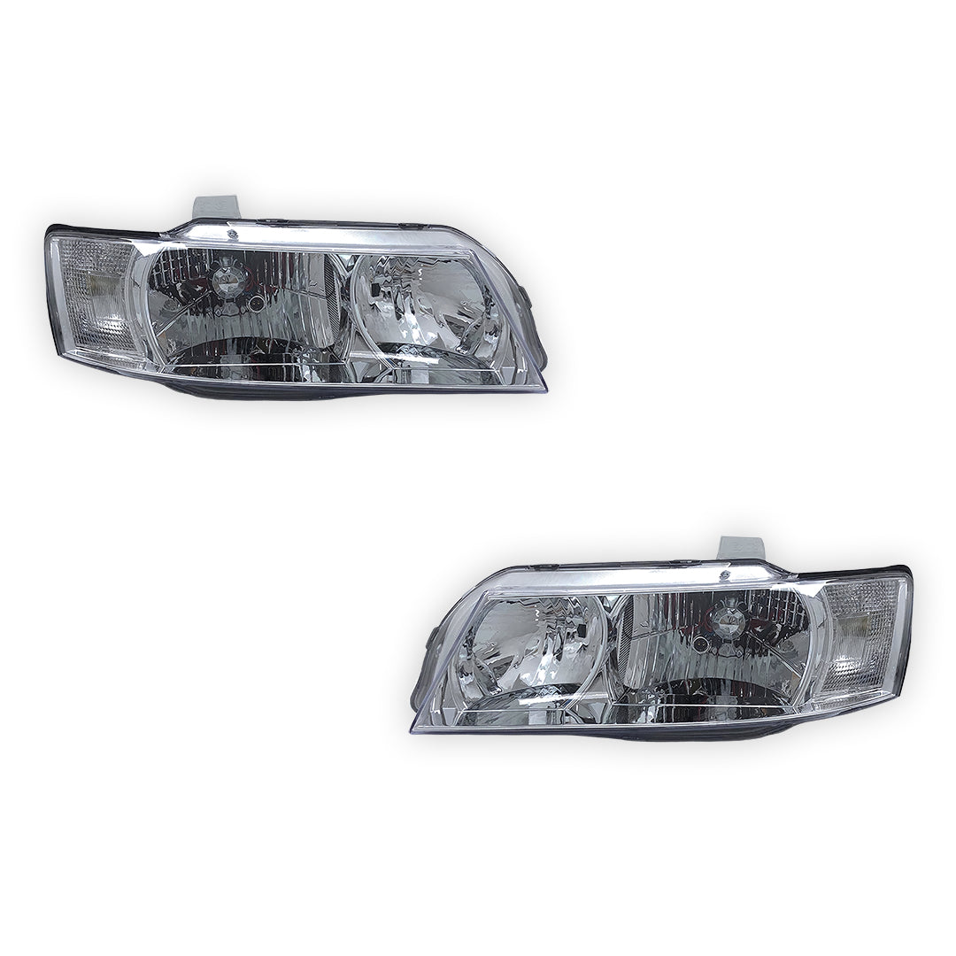 Holden Commodore VZ (2004 - 2007) Chrome Projector Headlights LH + RH